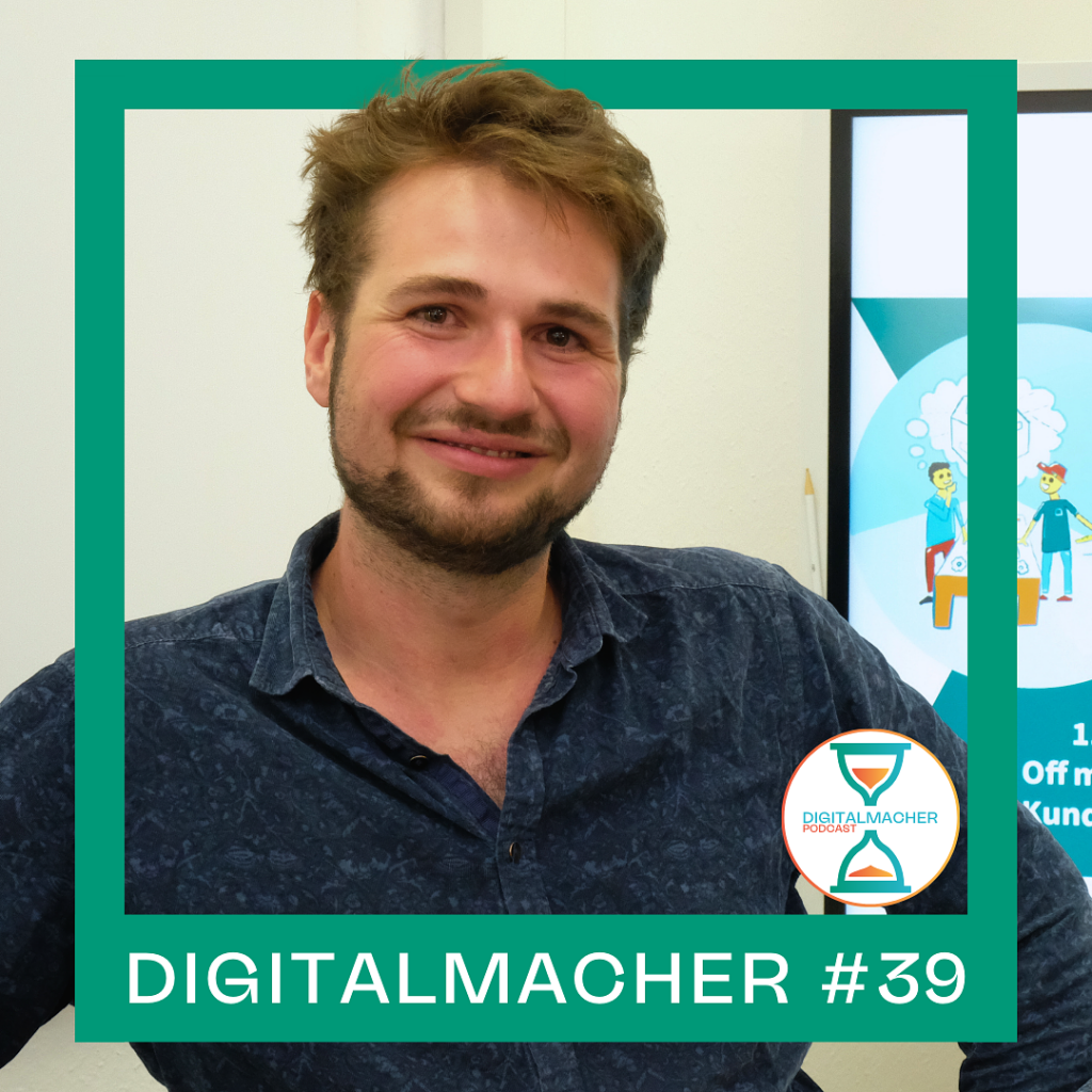 Cover: Digitalmacher #39 – Bauprojekte mit Gamification – Georg Schindele (the circle)