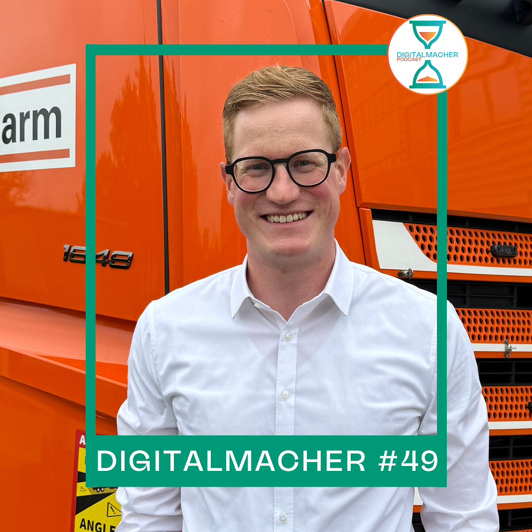 Cover: Digitalmacher #49 – Vom Papier zur Power App – Robert Renz (Teva Pharmaceuticals)