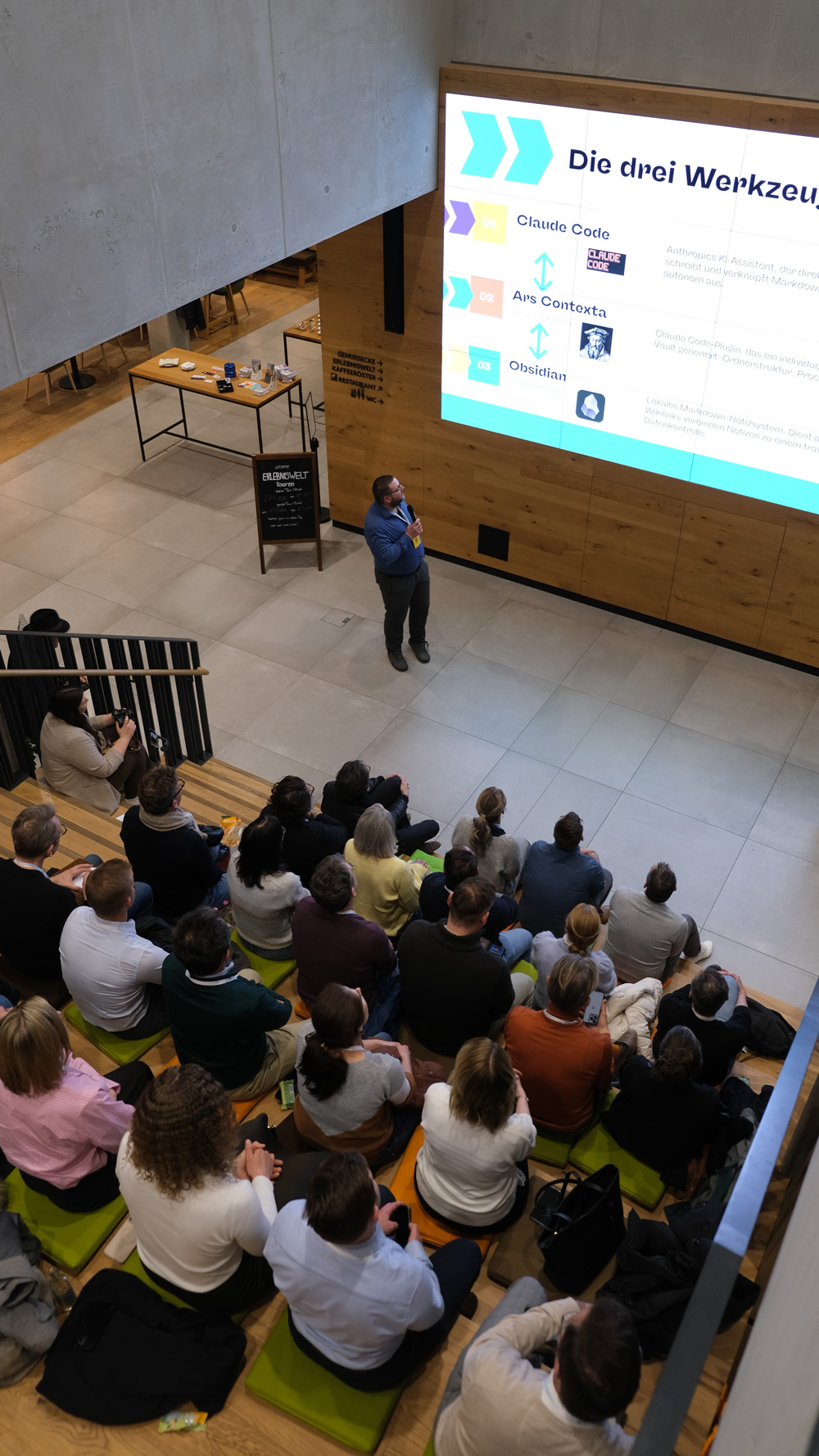 KI Pitch von Alexander Nikolaus in der Seeberger Genusswelt.